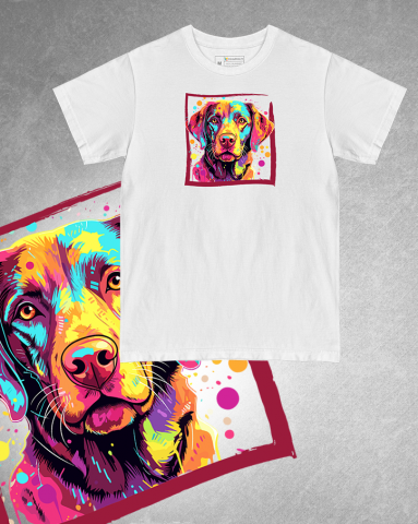 TRICOURI CÂINI "COLOURFUL" - Tricou Chesapeake Bay Retriever