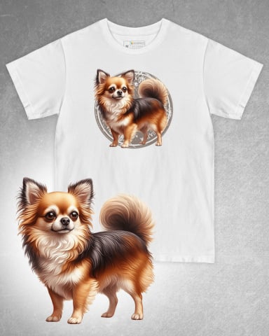 TRICOURI CÂINI - Tricou alb damă. Tricou alb bărbați. Tricou personalizat. Tricou bumbac 100%. Tricou Chiuhuahua