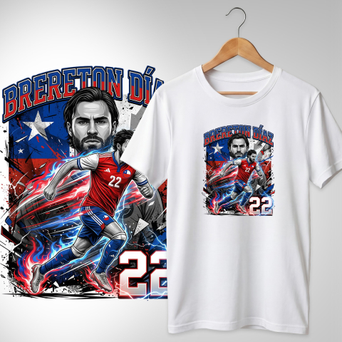 Fotbal 2026 - Tricou Chile - Diaz