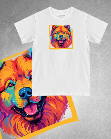 TRICOURI CÂINI "COLOURFUL" - Tricou Chow Chow
