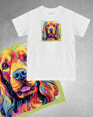 TRICOURI CÂINI "COLOURFUL" - Tricou Cocker Spaniel