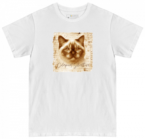 TRICOURI PISICI "VINTAGE" - Tricou Colorpoint Shorthair