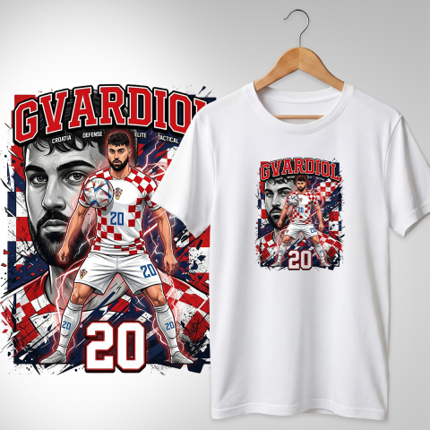 Fotbal 2026 - Tricou Crotia - Gvardiol