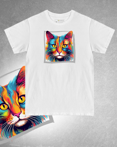 TRICOURI PISICI "COLOURFUL" - Tricou Cymric