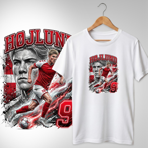 Fotbal 2026 - Tricou Denmark - Hojlund