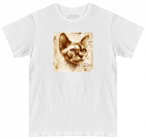 TRICOURI PISICI "VINTAGE" - Tricou Devon Rex