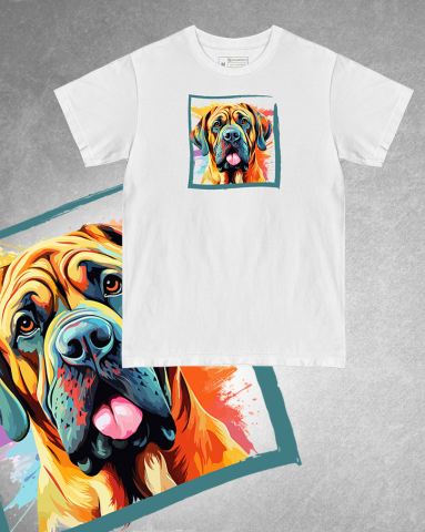 TRICOURI CÂINI "COLOURFUL" - Tricou English Mastiff
