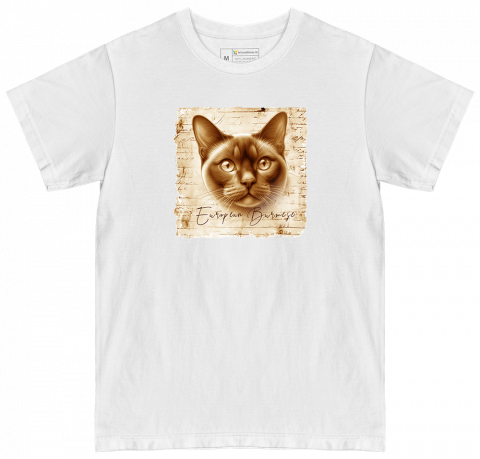 TRICOURI PISICI "VINTAGE" - Tricou European Burmese