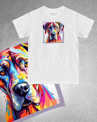 TRICOURI CÂINI "COLOURFUL" - Tricou Great Dane