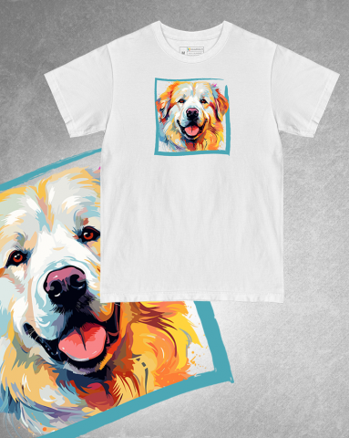 TRICOURI CÂINI "COLOURFUL" - Tricou Ciobănesc de Pirinei / Great Pyrenees