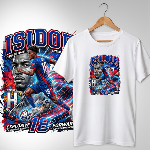 Fotbal 2026 - Tricou Haiti - Isidor