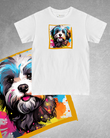 TRICOURI CÂINI "COLOURFUL" - Tricou Bichon Havanez/Havanese