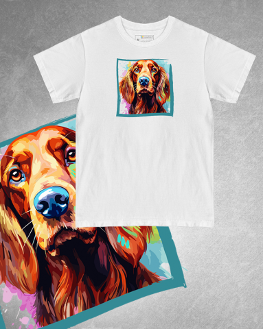 TRICOURI CÂINI "COLOURFUL" - Tricou Irish Setter