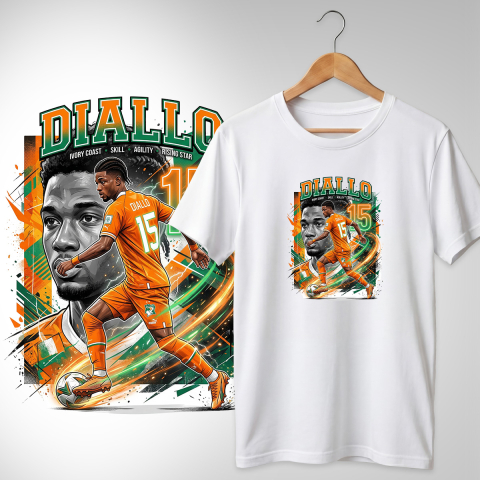 Fotbal 2026 - Tricou Ivory Coast - Diallo
