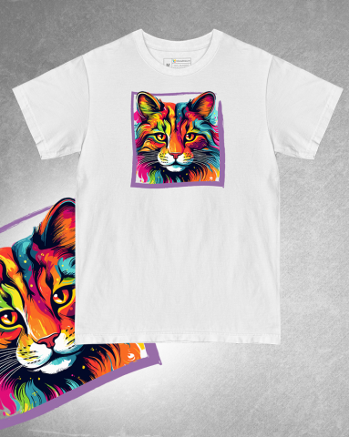 TRICOURI PISICI "COLOURFUL" - Tricou Jungle Cat