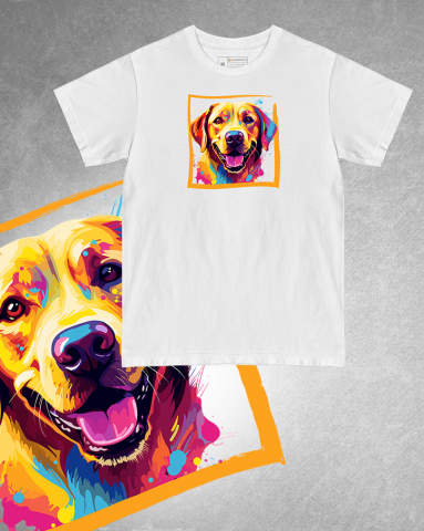 TRICOURI CÂINI "COLOURFUL" - Tricou Labrador Retriever