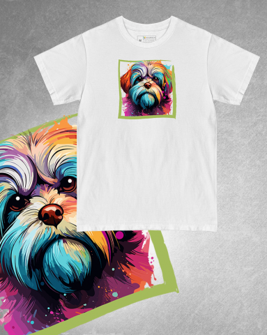 TRICOURI CÂINI "COLOURFUL" - Tricou Shih Tzu