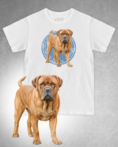TRICOURI CU CÂINI - Tricou alb damă. Tricou alb bărbați. Tricou personalizat. Tricou bumbac 100%. Tricou Mastiff
