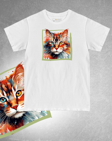 TRICOURI PISICI "COLOURFUL" - Tricou Norwegian Forest