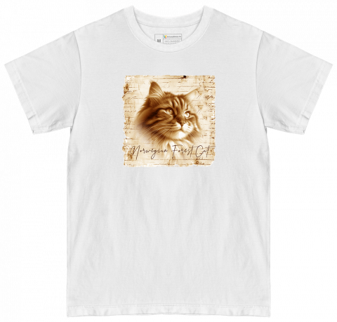 TRICOURI PISICI "VINTAGE" - Tricou Norwegian Forest Cat