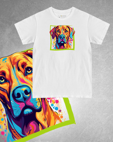 TRICOURI CÂINI "COLOURFUL" - Tricou Rhodesian Ridgeback