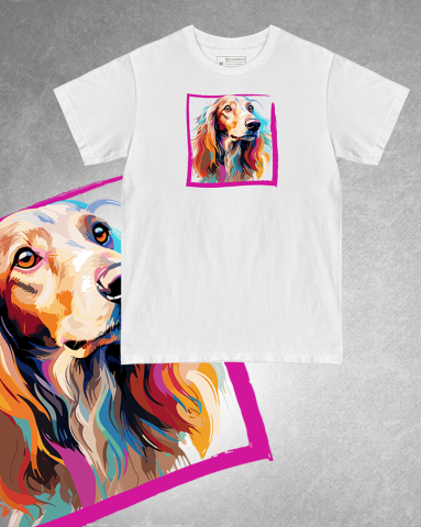 TRICOURI CÂINI "COLOURFUL" - Tricou Saluki