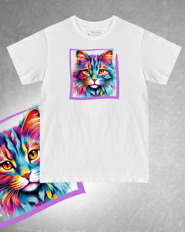 TRICOURI PISICI "COLOURFUL" - Tricou Sam Sawet