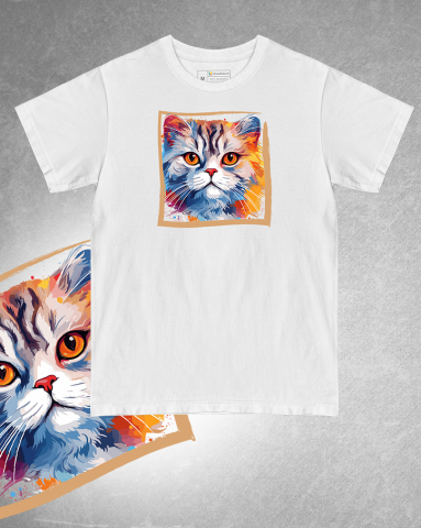 TRICOURI PISICI "COLOURFUL" - Tricou Scottish Fold