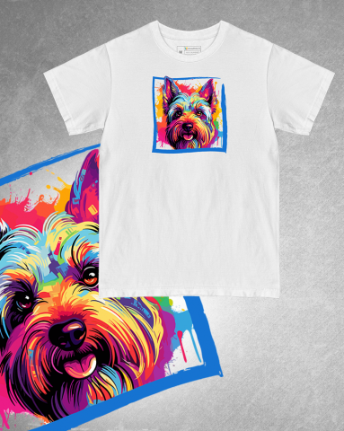 TRICOURI CÂINI "COLOURFUL" - Tricou Scottish Terrier