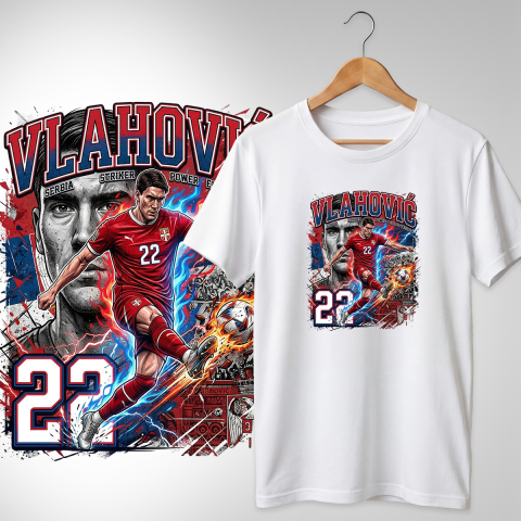 Fotbal 2026 - Tricou Serbia - Vlahovic