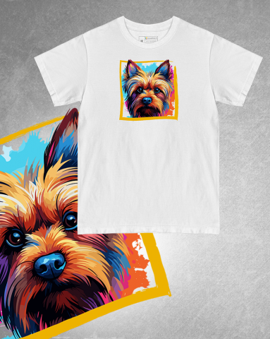 TRICOURI CÂINI "COLOURFUL" - Tricou Silky Terrier