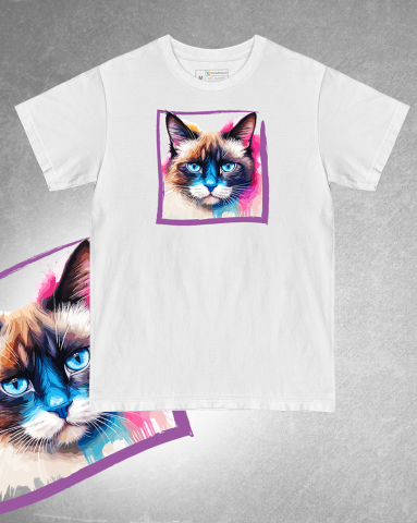 TRICOURI PISICI "COLOURFUL" - Tricou Snowshoe