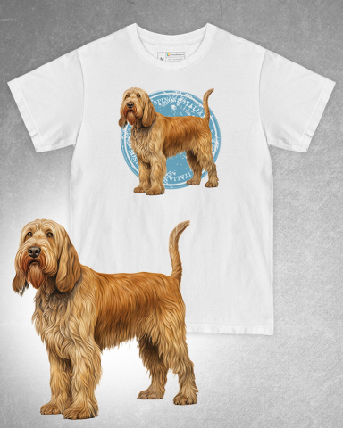 TRICOURI CU CÂINI - Tricou alb damă. Tricou alb bărbați. Tricou personalizat. Tricou bumbac 100%. Tricou Spinone Italiano