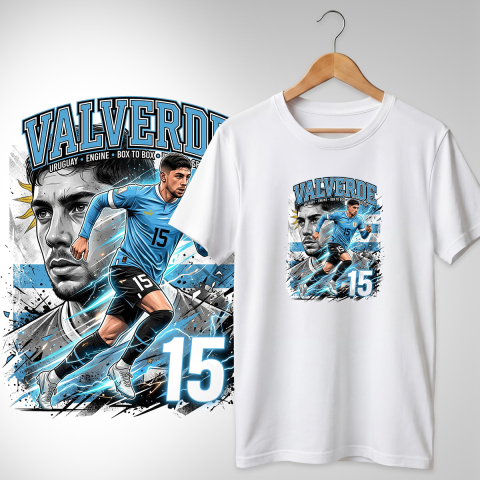 Fotbal 2026 - Tricou Uruguay - Valverde