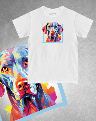 TRICOURI CÂINI "COLOURFUL" - Tricou Weimaraner