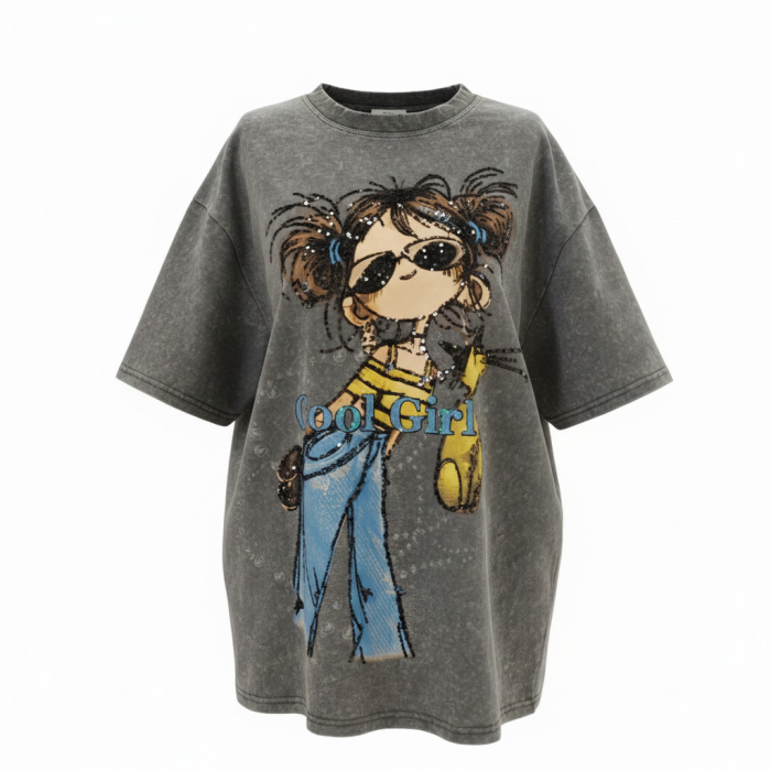 Tricou dama oversized Cool Girl [2]