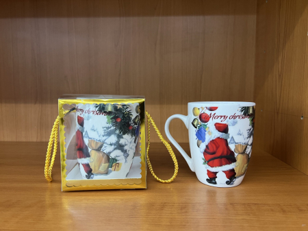 Cani - Cana Moș Crăciun în cutie cadou