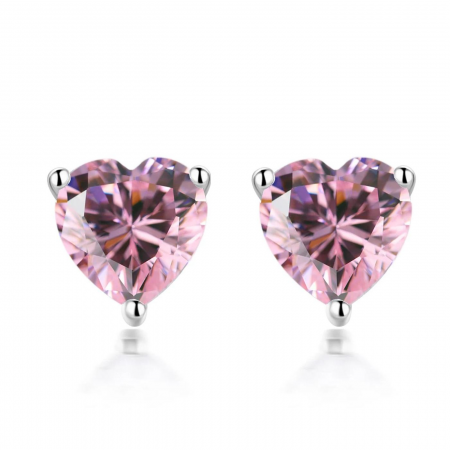 Cercei - Cercei inimă argint 925 cu zirconiu