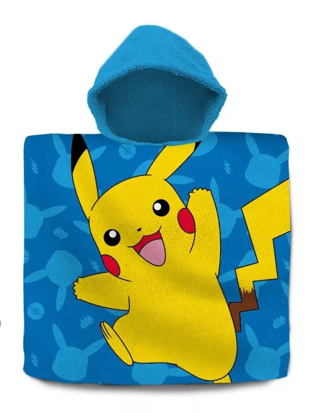 Prosop poncho copii, Pokemon, Bumbac, 120 x 60 cm [1]