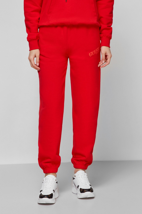 Pantaloni de trening dama, Guess, Rosu, Bumbac [1]