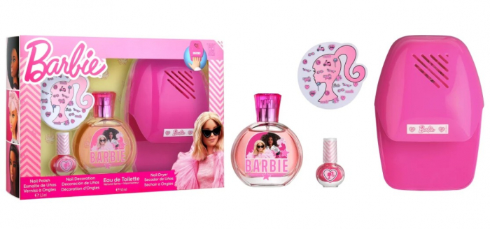 Barbie, Apa de toaleta 50 ML + Set de manichiura + Uscător de ojă [1]