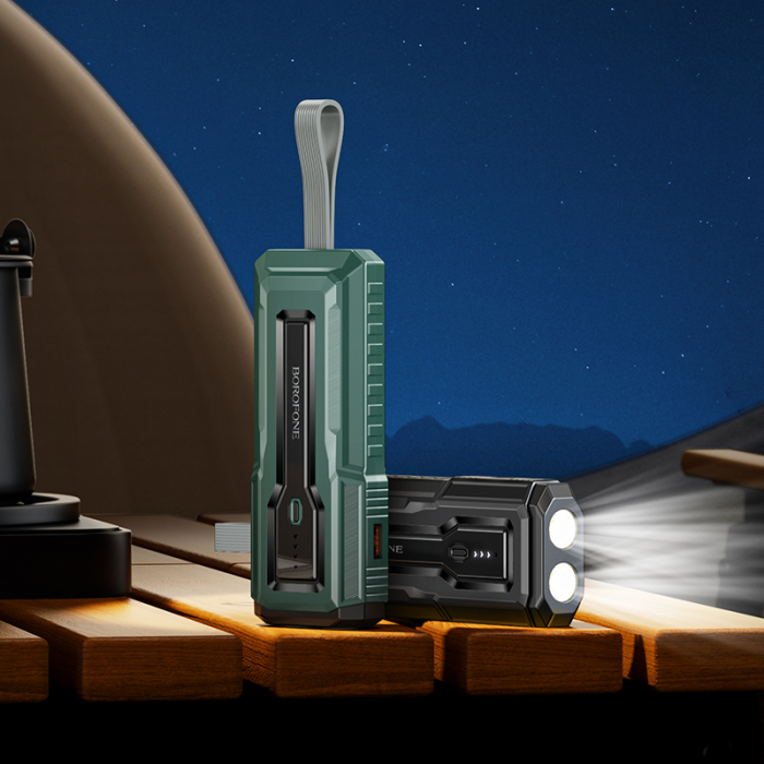 Baterie Externa, Borofone, BJ54 Graceful, 10000MAH, 22.5W, QC 3.0 + PD, USB-A + USB-C, Neagra [5]