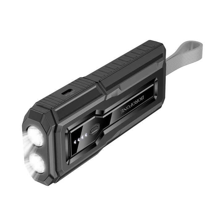 Baterie Externa, Borofone, BJ54 Graceful, 10000MAH, 22.5W, QC 3.0 + PD, USB-A + USB-C, Neagra [2]