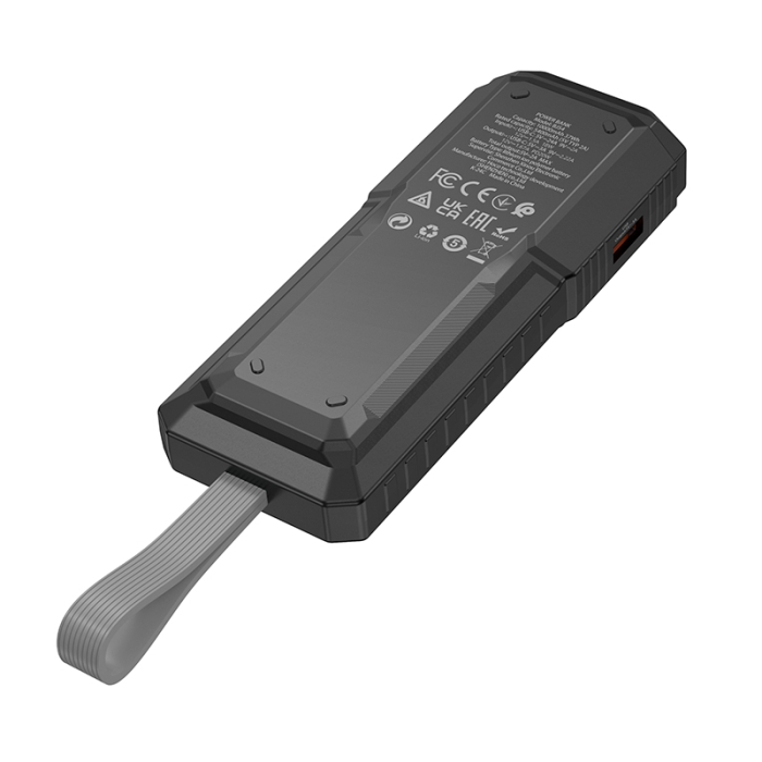 Baterie Externa, Borofone, BJ54 Graceful, 10000MAH, 22.5W, QC 3.0 + PD, USB-A + USB-C, Neagra [3]