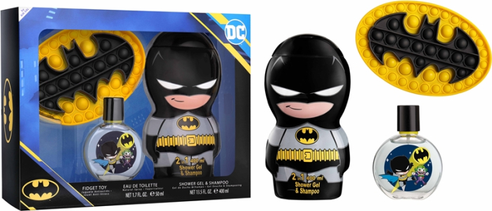 Batman, Parfum EDT 50 ml + Sampon/Gel de duș 400 ml (2 în 1) + Jucărie Pop It [2]