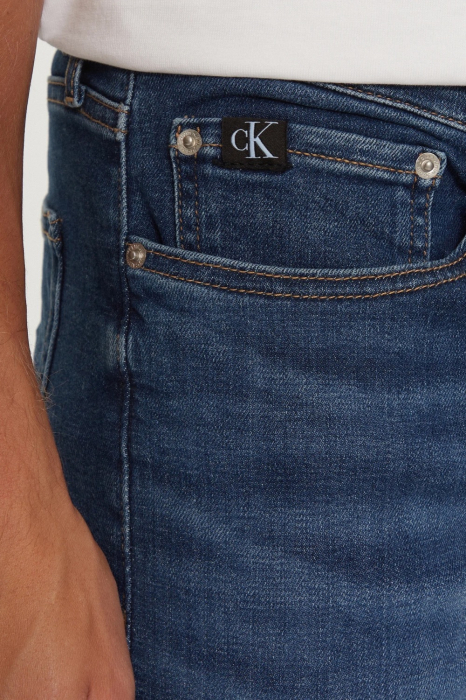 Blugi Barbati, Calvin Klein Jeans, Albastru, Denim, Slim Fit [5]