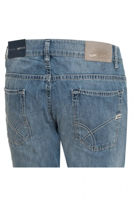 Blugi Barbati, Gas, Albastru deschis, Bumbac, W32/L32 [2]