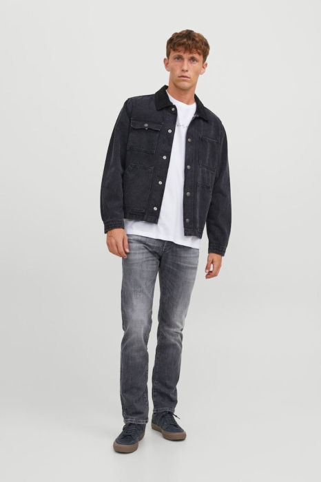 Blugi Bărbati, Jack & Jones, Gri, Slim Fit [4]