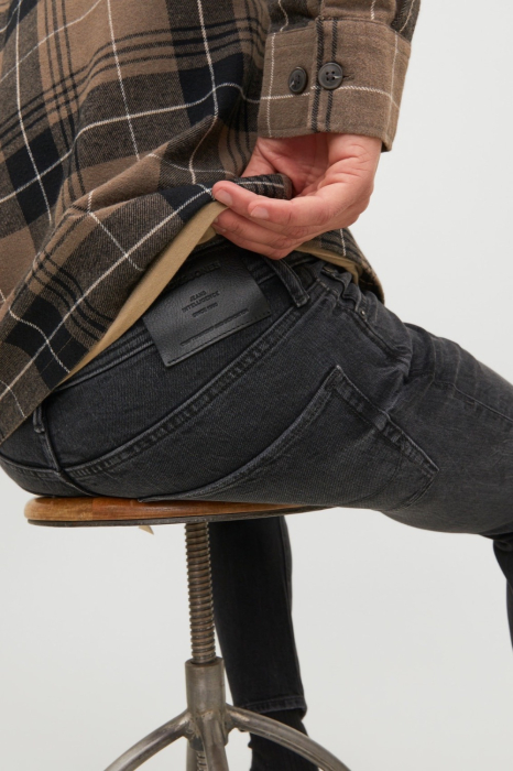 Blugi Barbati, Jack & Jones, Negru, Regular Fit [7]