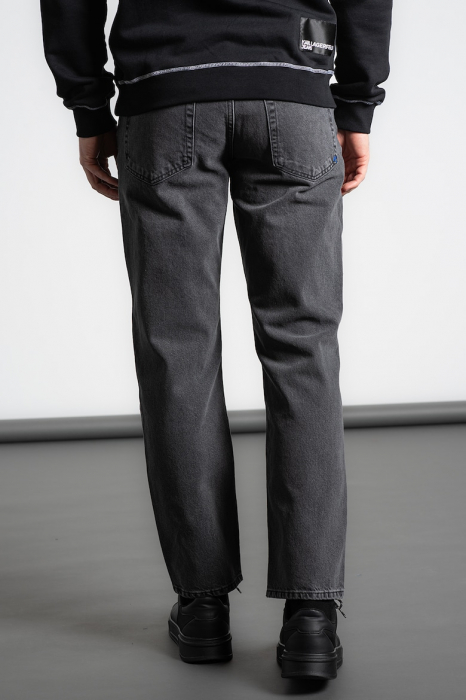 Blugi Bărbați, Karl Lagerfeld Jeans, Gri, Straight Fit, Bumbac organic [2]